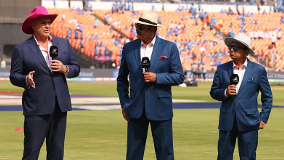 Asia Cup 2025: Gavaskar, Shastri, Sehwag lead a star commentary lineup Sunil Gavaskar, Ravi Shastri along with another commentator hosting the pre match show being the part of commentary panel