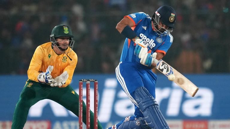 Axar Patel in Team India jersey as he is ruled out of the last two T20Is against South Africa due to illness with Shahbaz Ahmed called up as replacement