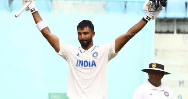 Devdutt Padikkal hits 150 as rain-hit India A vs Australia A ends in high-scoring draw Devdutt Padikkal raises his bat after reaching 100 for India A against Australia A in Lucknow as a rain-hit game ends in a high-scoring draw.