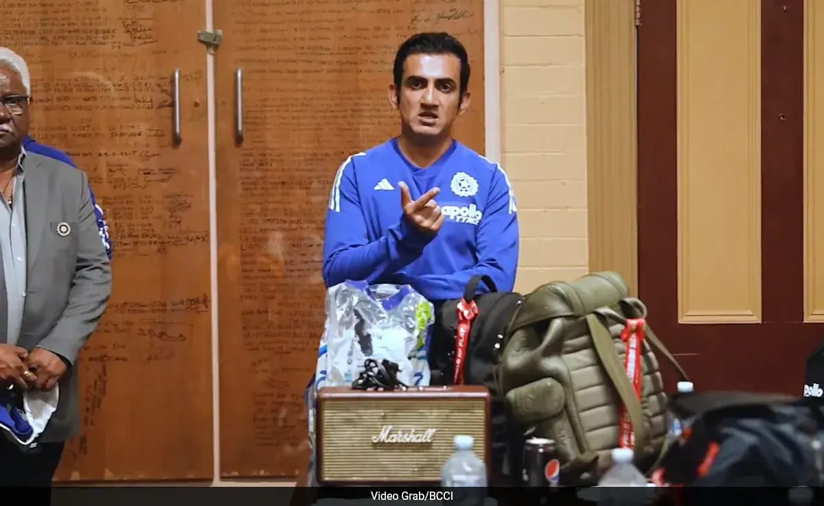 Gautam Gambhir praising Rohit Sharma, Shubman Gill, and Virat Kohli for their partnerships in the dressing room after India’s ODI win over Australia in Sydney.