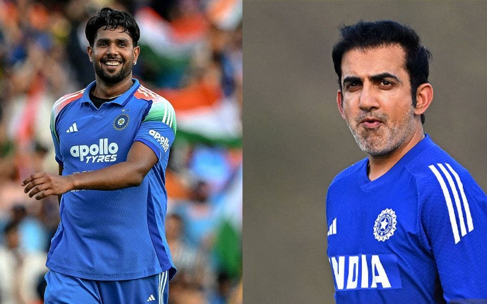 Gautam Gambhir giving a stern message to young India pacer Harshit Rana, who responded with a match-winning performance during the Australia ODI series in 2025.