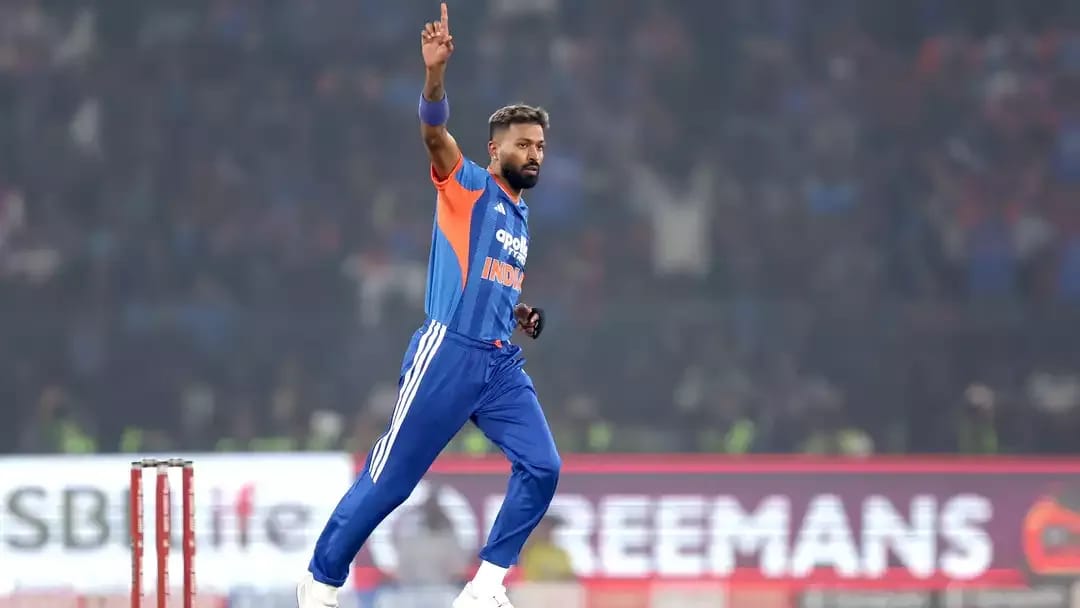 Hardik Pandya celebrating after bowling as Sanjay Bangar discusses his irreplaceable all-round value to Indian cricket ahead of South Africa T20I series
