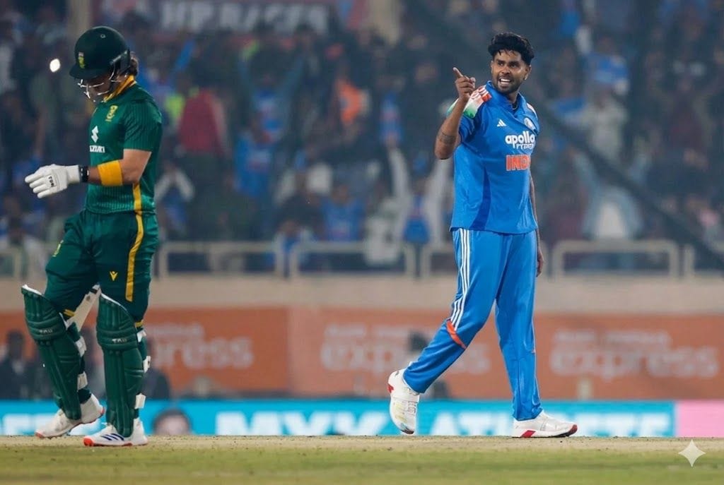 Indian pacer Harshit Rana reprimanded by ICC for aggressive send-off gesture to South Africa batter Dewald Brevis during 1st ODI in Ranchi