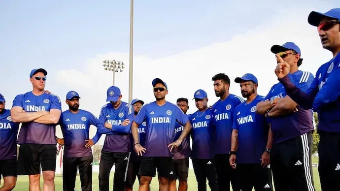 India and Pakistan share a training day in Dubai before their Asia Cup showdown Team India in hurdle during thier first practice session ahead of Asia Cup 2025