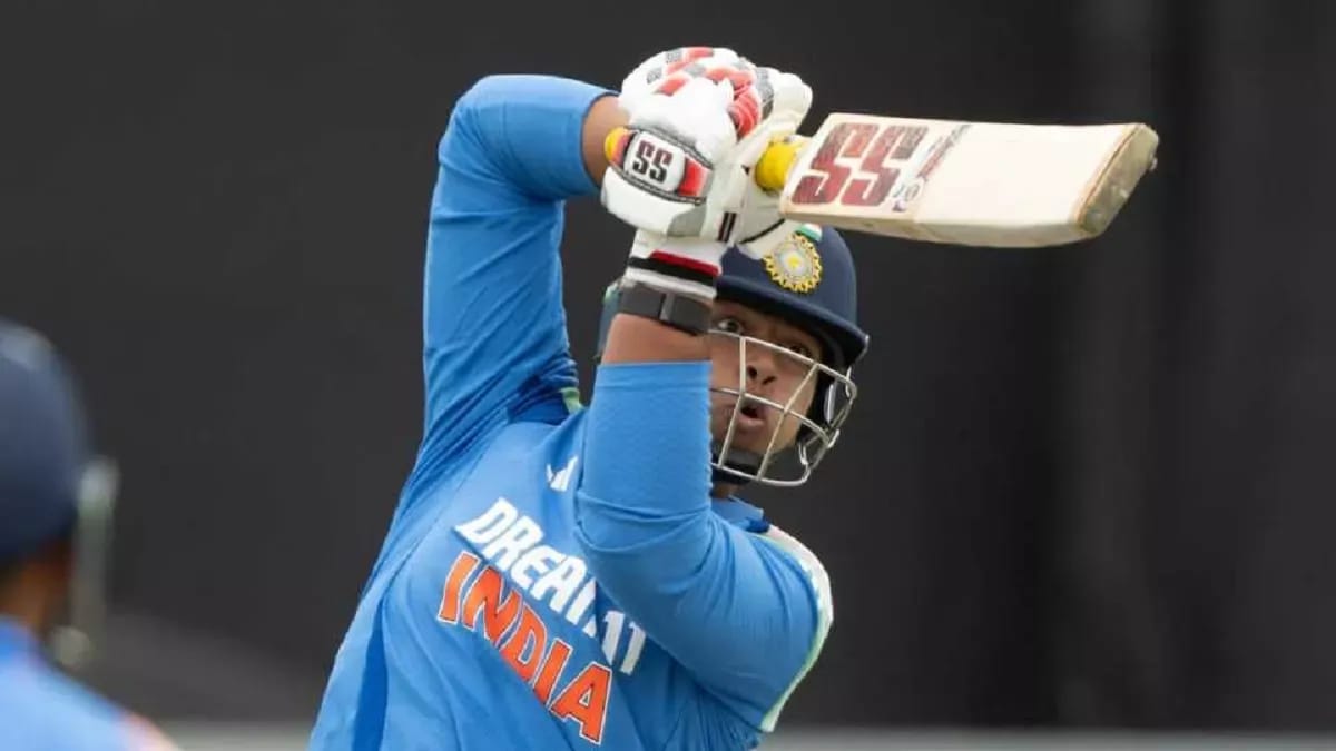 Vaibhav Suryavanshi playing a shot while playing for India A