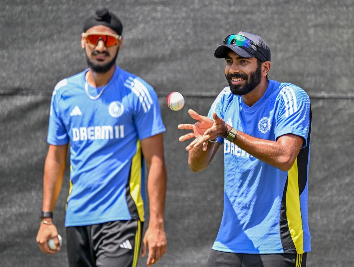 Arshdeep’s Rhythm, Bumrah’s Continuity: Bharat Arun’s Asia Cup checklist Jasprit Bumrah and Arshdeep Singh together during a practice session.