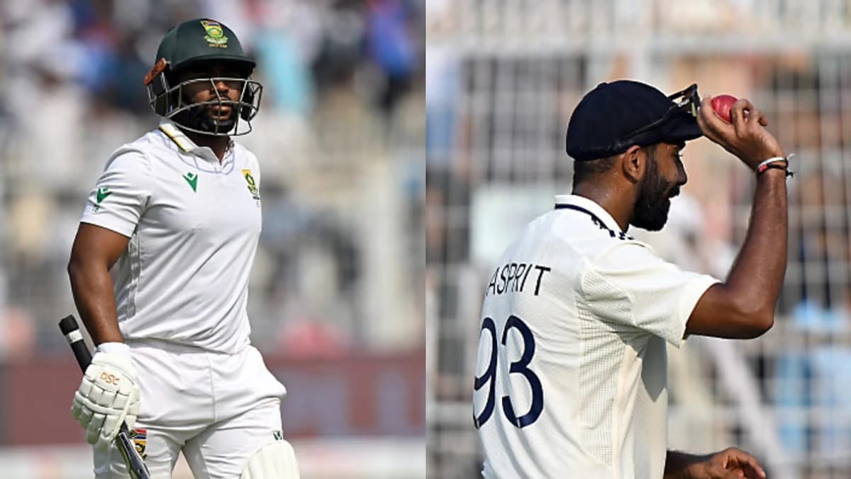 Jasprit Bumrah and Rishabh Pant caught on stump mic making bauna remark about Temba Bavuma during India vs South Africa first Test Eden Gardens 2025