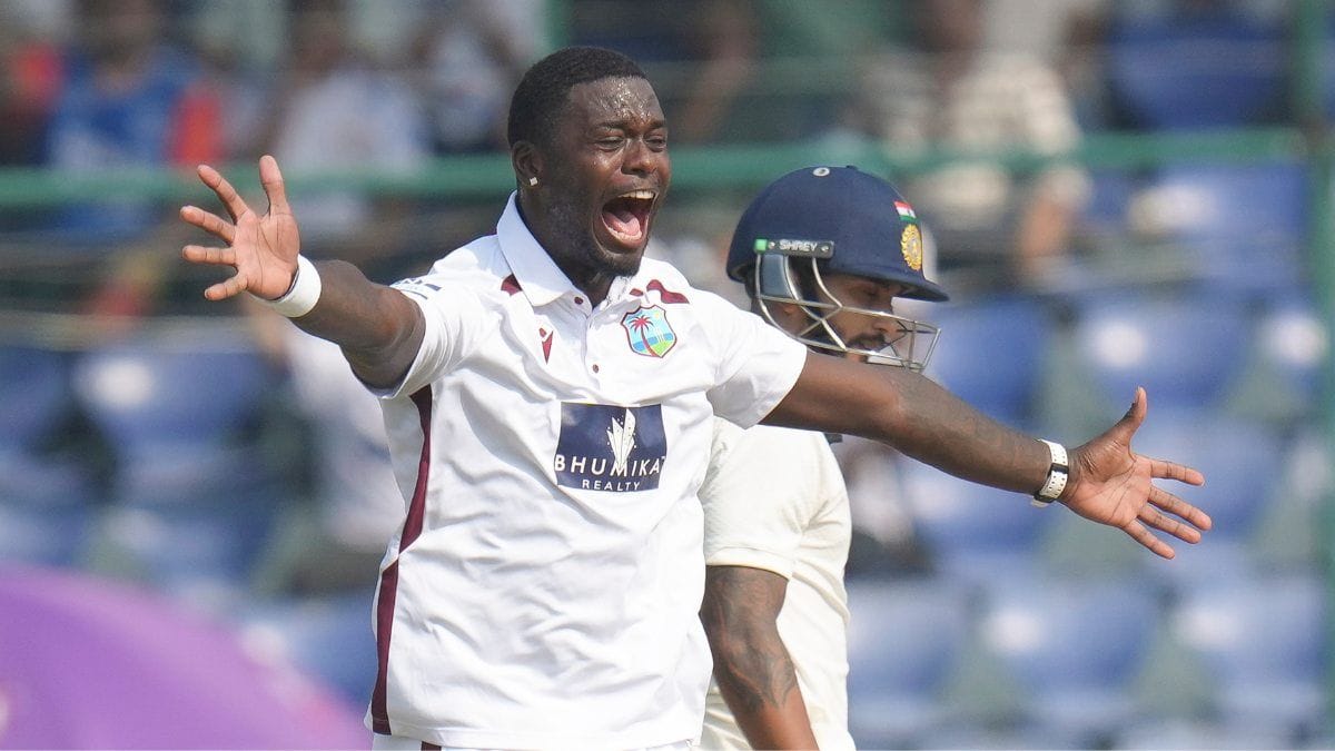 West Indies fast bowler Jayden Seales who was fined 25% of his match fee and given one demerit point by ICC for throwing the ball at India's Yashasvi Jaiswal during the 29th over of the second Test in Delhi, after match referee Andy Pycroft rejected his run-out defense claim.