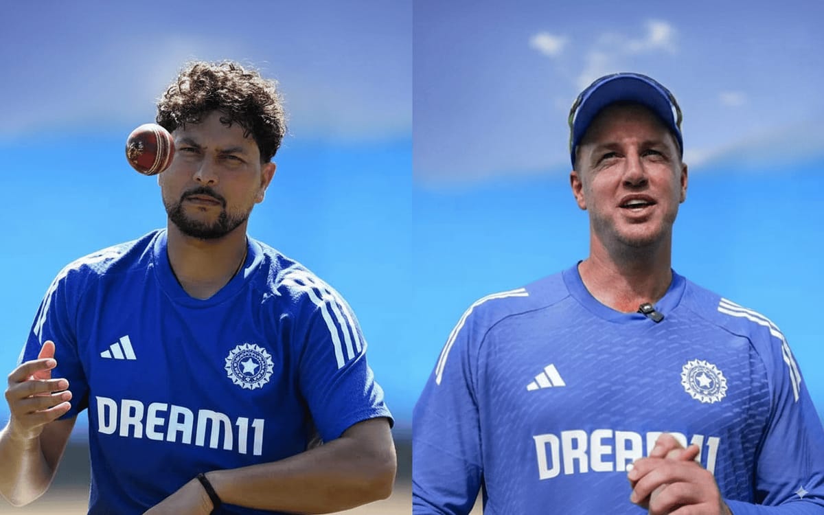 Team India's Coach Hints This Spinner Entry After Choosing Pitch Kuldeep Yadav With Ball on the right side while Team India's Bowling Coach Morne Morkel on left