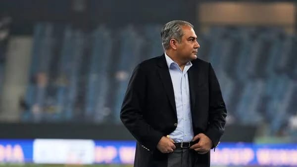 Mohsin Naqvi during the controversial Asia Cup 2025 final presentation ceremony, before Pakistan announced plans to honor him with a gold medal for his stance against India