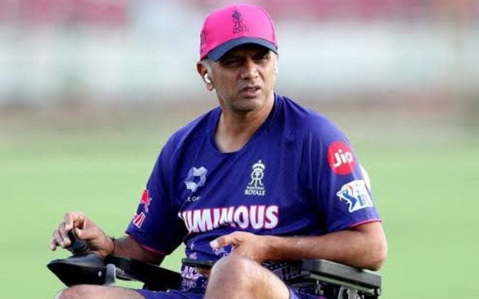 Rahul Dravid Leaves Rajasthan Royals After One Season; Samson Future Uncertain Ahead of IPL 2026 Rahul Dravid on wheel chair during his IPL 2025 stint as head coach for Rajasthan Royals.
