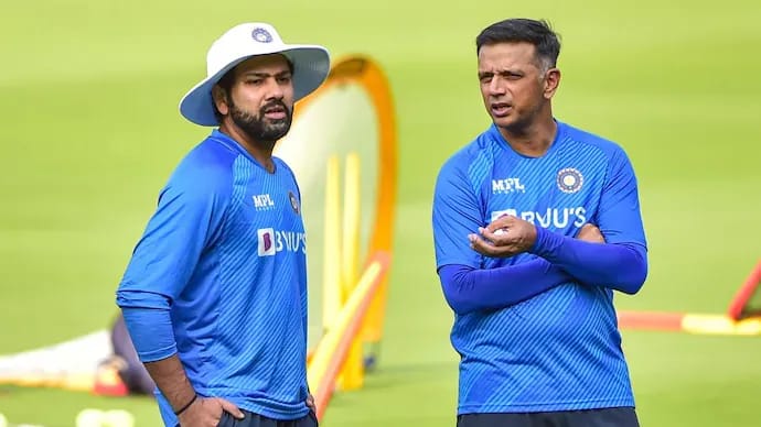 Rahul Dravid praising Rohit Sharma's transformative aggressive T20I philosophy that has made India's cricket the world's most dominant force in the shortest format.
