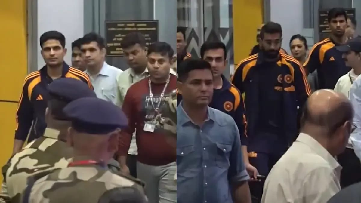 Shubman Gill and Jasprit Bumrah arriving in Kolkata ahead of India vs South Africa Test series starting November 14 at Eden Gardens 2025