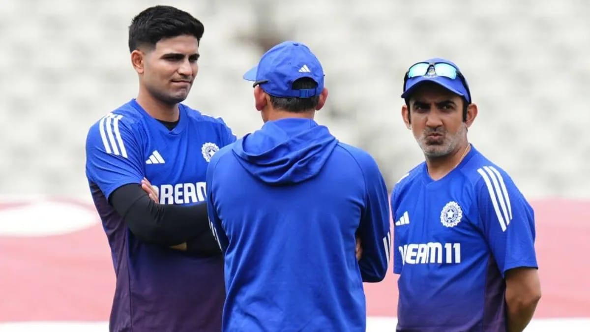 “Mentally, That’s When It Matters”: India Coach Eases Workload Fears For Shubman Gill Before IND vs PAK Shubman Gill talking to Team India's batting coach and Head Coach Gautam Gambhir during a practice session.
