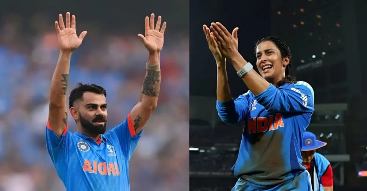 Virat Kohli publicly praising Jemimah Rodrigues on social media after her record-breaking century helped India defeat Australia in the Women's World Cup 2025 semifinal.