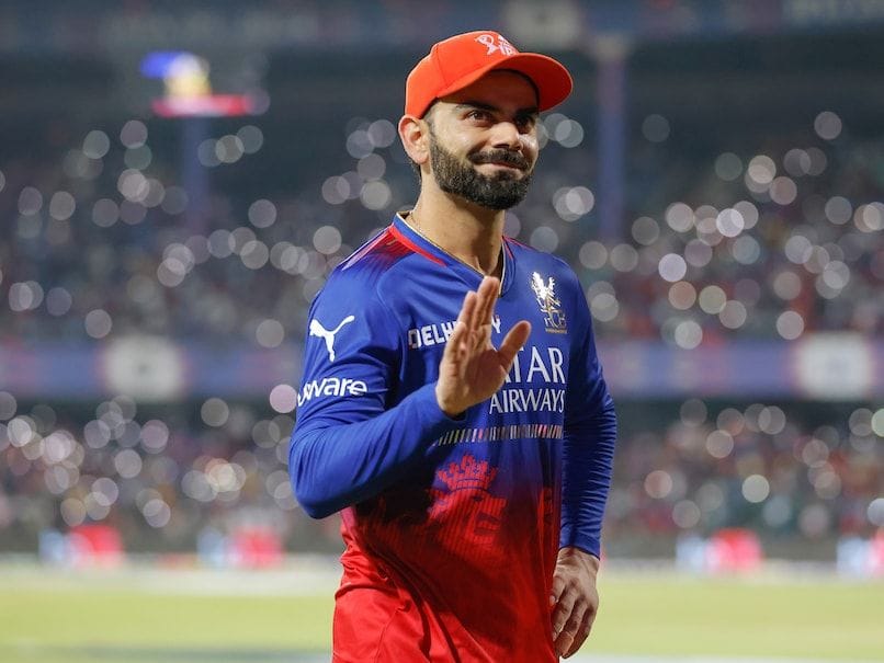  Virat Kohli in Royal Challengers Bengaluru jersey celebrating during IPL 2025, amid reports he declined commercial contract renewal with RCB ahead of IPL 2026