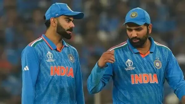Virat Kohli and Rohit Sharma earlier during a match as BCCI chief selector Ajit Agarkar announces that both veterans must play domestic cricket to remain in selection contention.