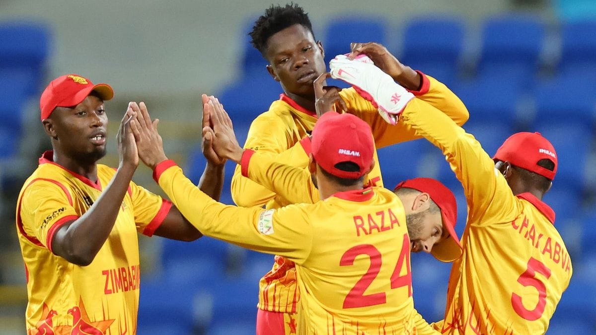 Zimbabwe cricket team  representing their inclusion in the Pakistan T20I tri-series after Afghanistan's withdrawal following the tragic death of three Afghan cricketers.